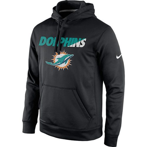 Miami Dolphins Nike Kick Off Staff Performance Pullover Hoodie Black